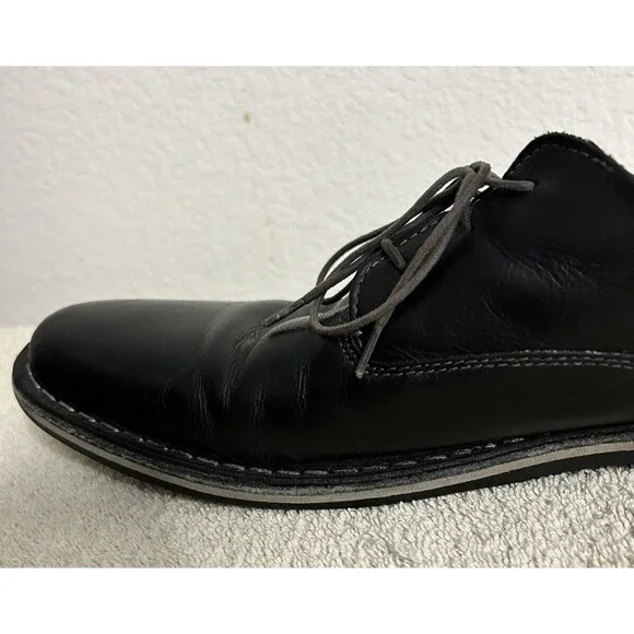 Steve Madden Men's Size 11 Harpoon Derby Oxford Black Shoes Lace-up - Picture 8 of 16
